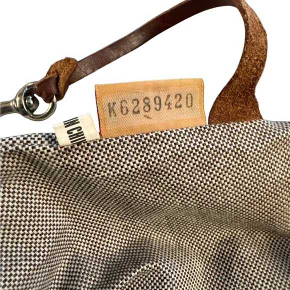 Dooney & Bourke Vintage Brown and Denim Shoulder Bag with Structured Design - Picture 16 of 16